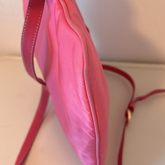 Prada Hot Pink Fiocco Bow Tessuto Nylon Crossbody - Picture 10 of 15